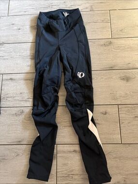 Pearl Izumi Black Cycling Tights with White Panel